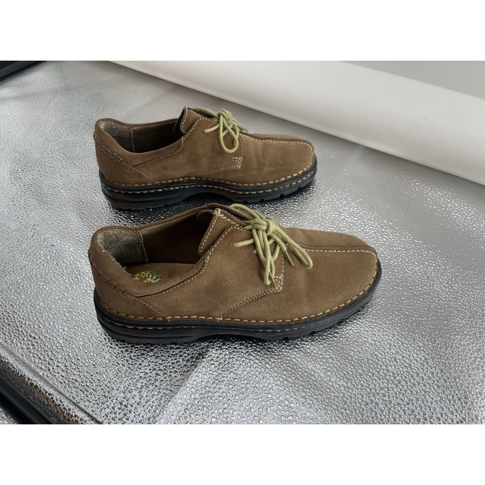 Earth Shoe Mens 6 Brown Suede Leather Nubuck Lace Up - Picture 2 of 7